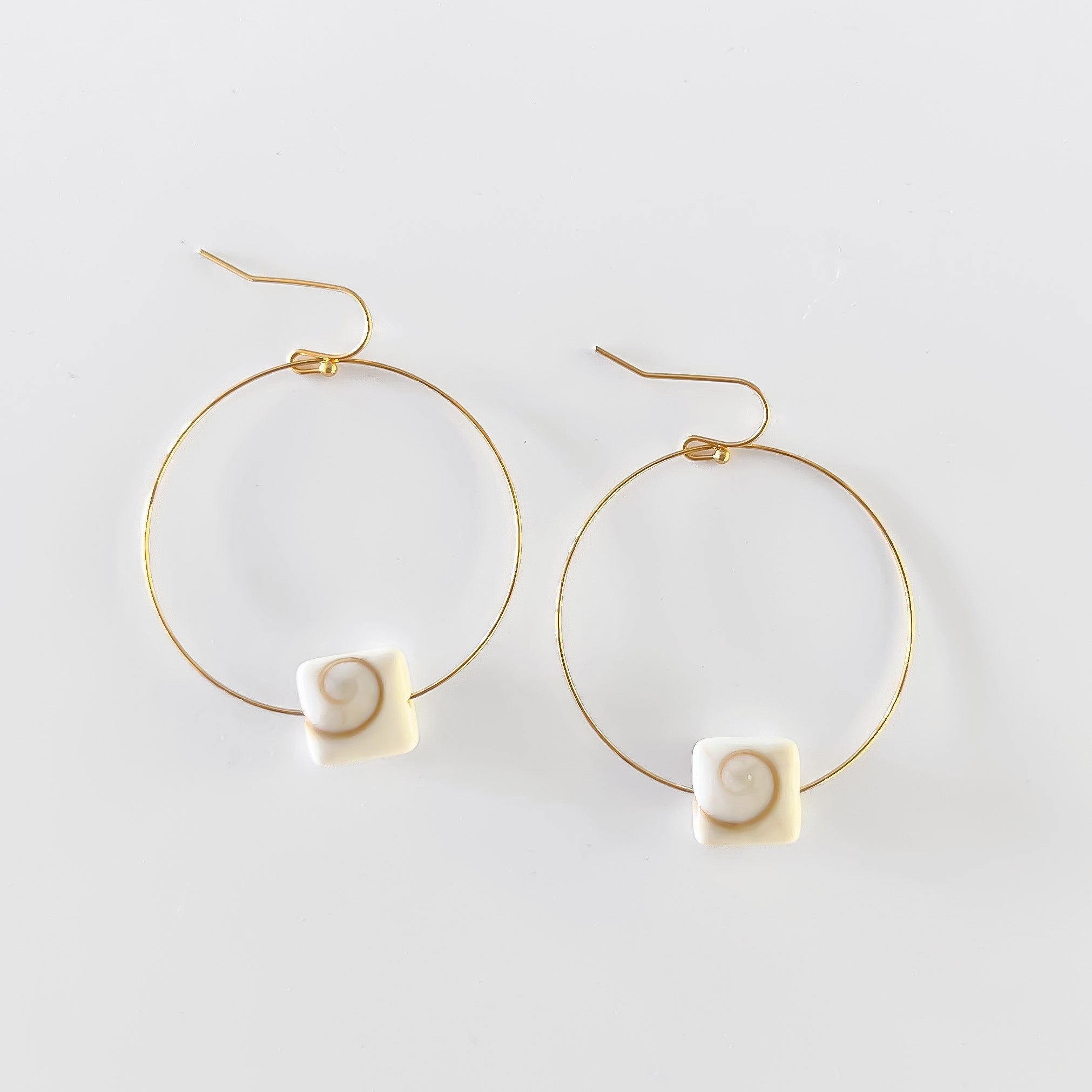 Shiva Hoop Gold Earrings