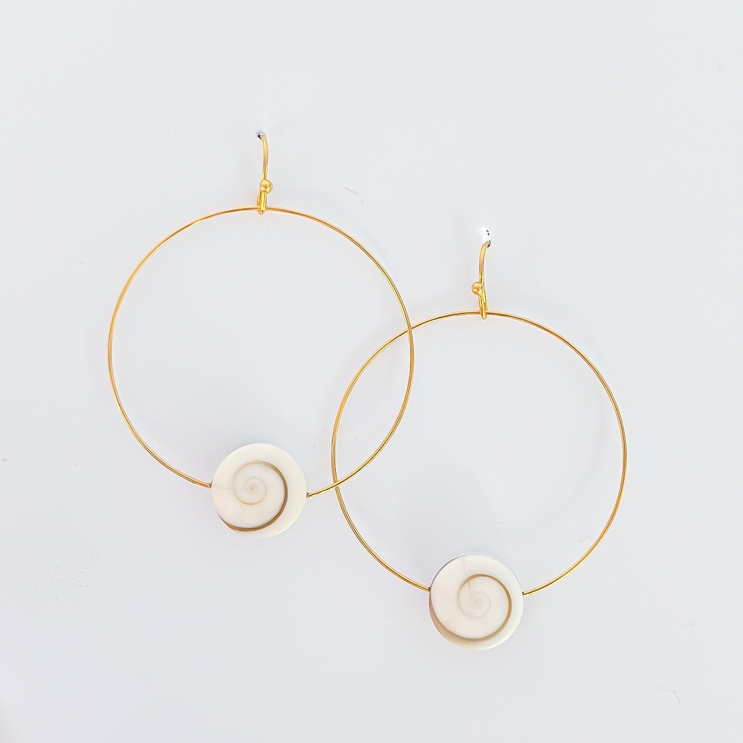 Shiva Hoop Gold Earrings