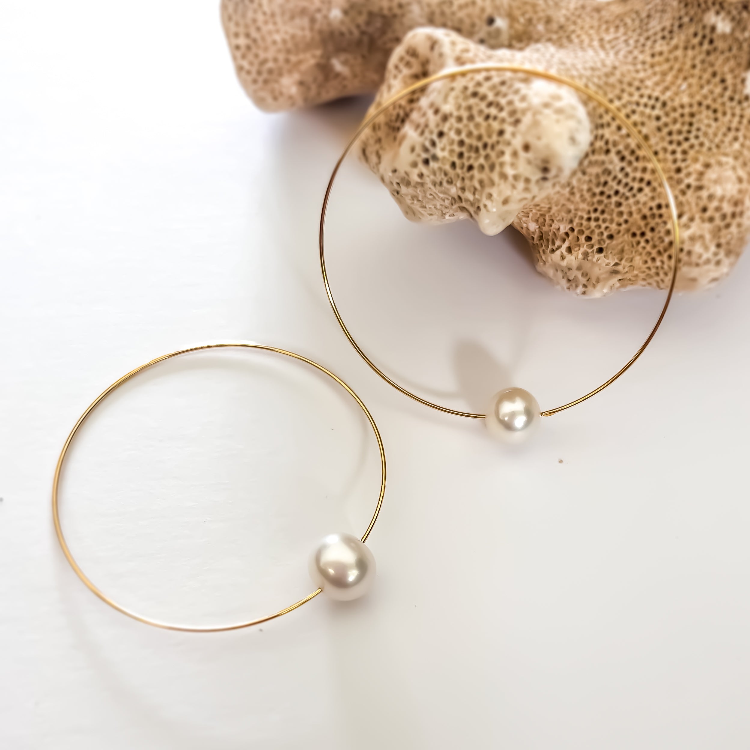 Gold Hula Hoop Earrings