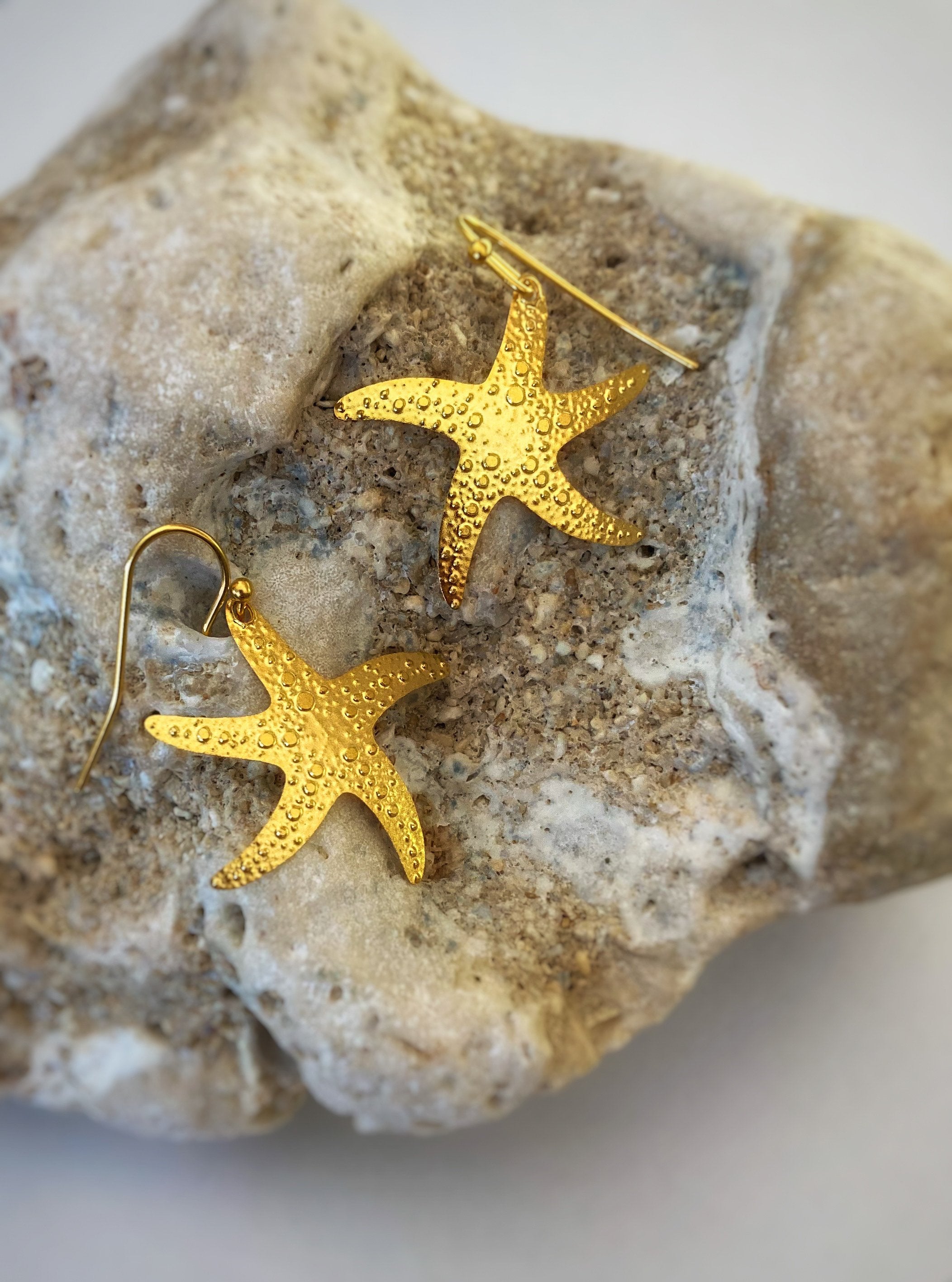 Set of 4 - Starfish Earrings