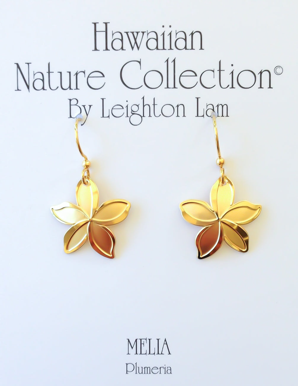 Plumeria Melia Medium Earrings