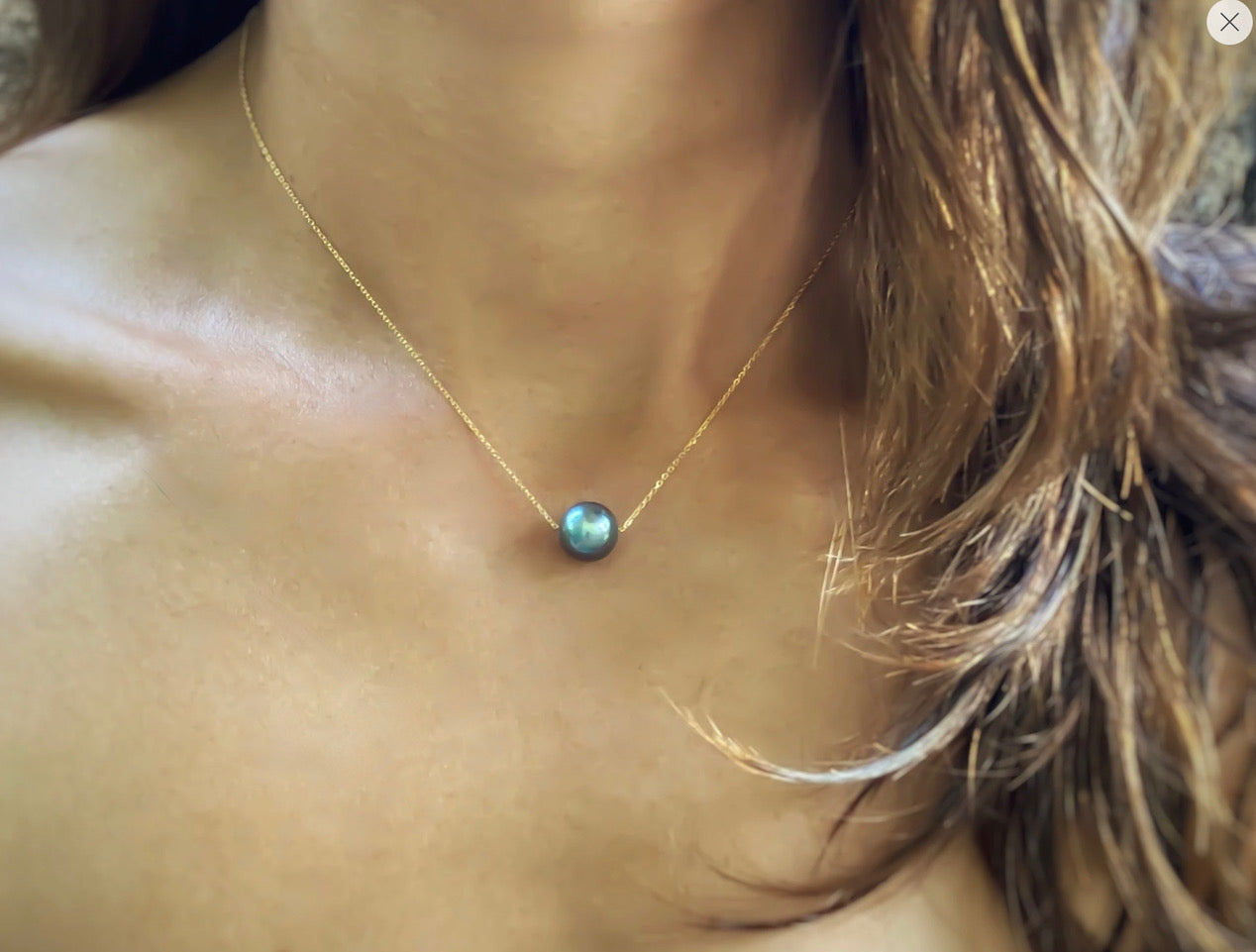 Tahitian Pearl Float Necklace